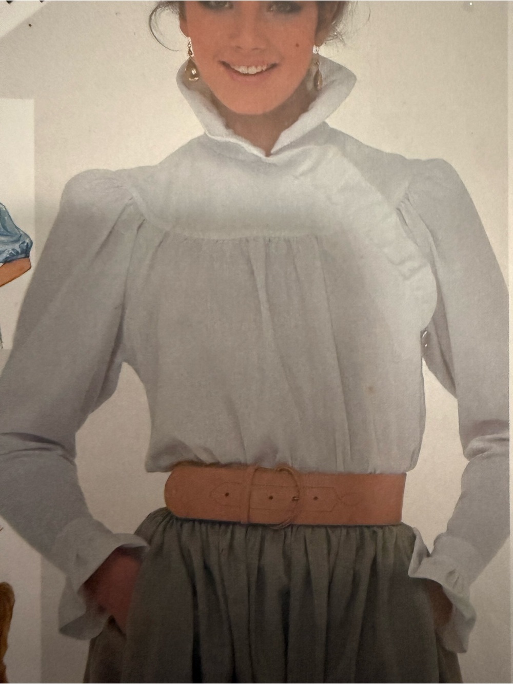 Simplicity High-Neck Ruffled Blouse Pattern - Picture 2 of 6